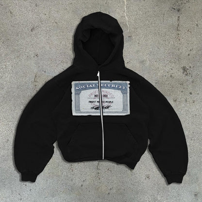 Men's And Women's Cute Hoodie Zipper Jacket