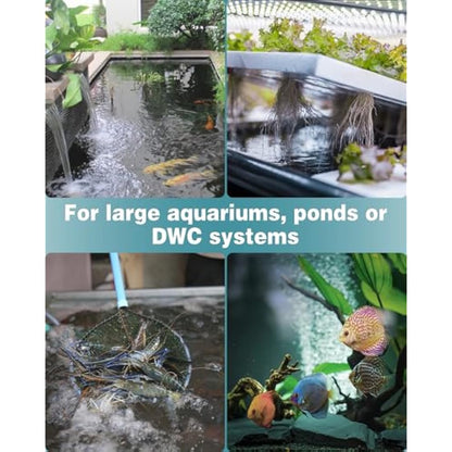 Pawfly Aquarium Air Stone for Large Air Pump 30 cm Fish Tank Air Stone Bubbler Cylindrical Bubble Release Tool Oxygen Diffuser for Large Fish Tanks Outdoor Garden Ponds and DWC Systems, 2 Pack