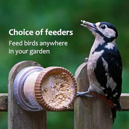 Peanut Butter for Birds - Jacobi Jayne Flutter Butter EcoRefills - Buggy Flavour Wild Bird Food - Ultra-Convenient Eco-Friendly Bird Feed - Pack of 12 Refills, Buggy