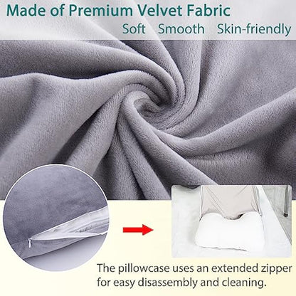 AS AWESLING Pregnancy Pillow, U Shaped Full Body Pillow, Nursing, Support and Maternity Pillow for Pregnant Women with Removable Cover (Dark Grey)
