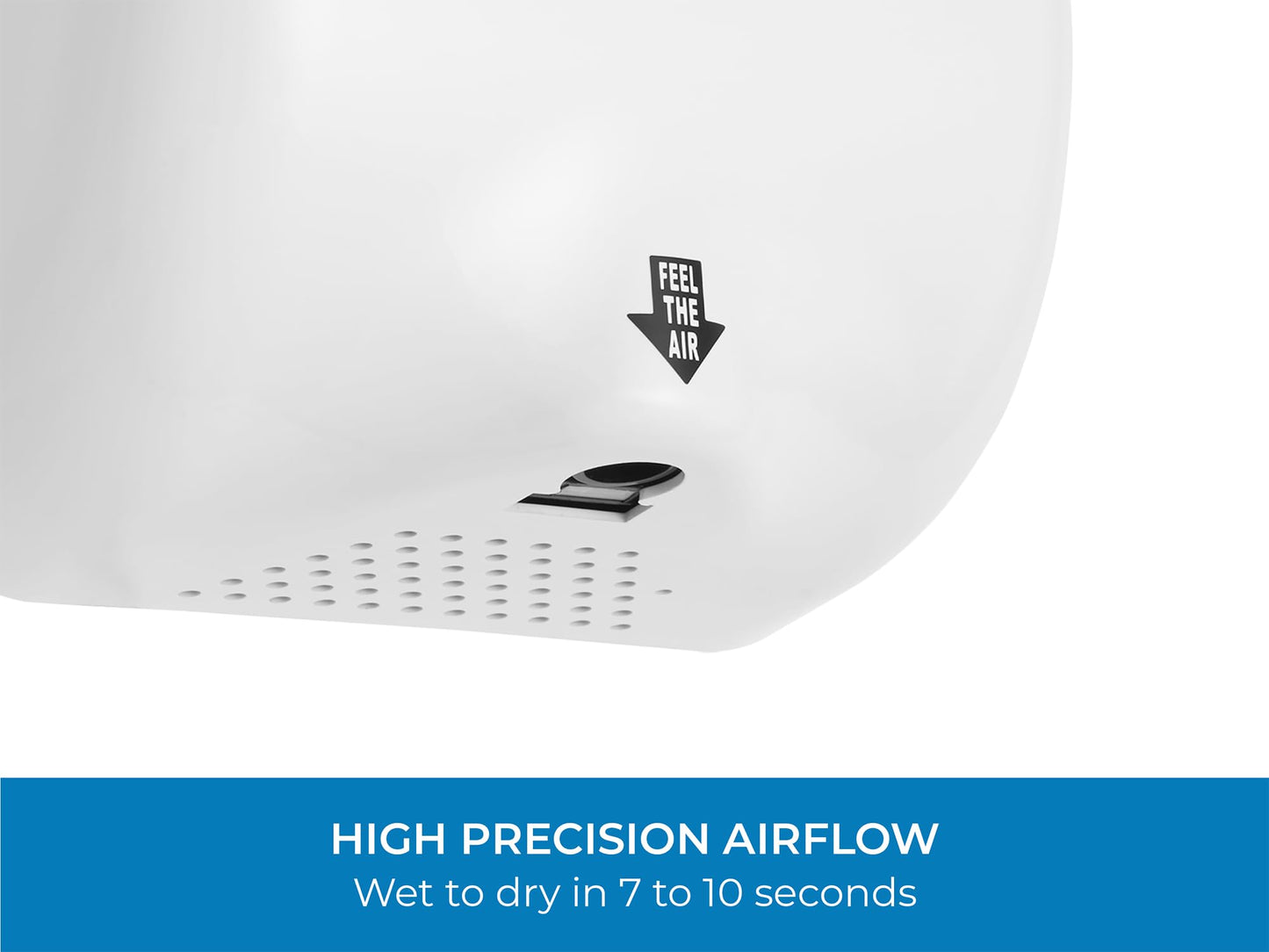 Bremmer Generic Turbo Hand Dryer | High Velocity Low Energy Eco Friendly Electric Dryer | Electric Hand Dryers for Toilets Commercial | Hand Dryer for