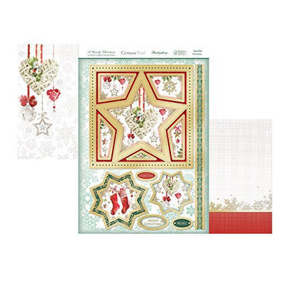 hunkydory a family christmas luxury card collection topper set heartfelt christmas