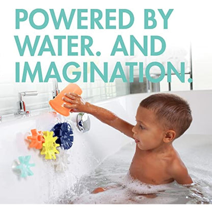 Boon B11375 COGS Building Set (5pcs), Baby Bath, Suction Gears Bathtub Toy, Kids Water Play, Suitable for Boys and Girls Aged 12 Months and Older