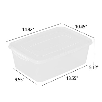 Parlynies 4-Pack Proofing Container with 14 L Capacity, Dough Rising Box