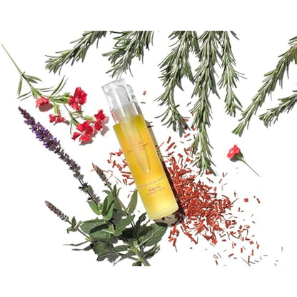 Aromatherapy Associates Body Oil 100 ml - Enriched with Jojoba and Peach Kernel Oils, Soothing Clary Sage, Purest Geranium, Benefits Anxiety - Spa Massage Oil, Luxury Body Treatment, Mood Boosting