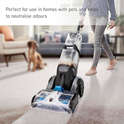 Vax Platinum Antibacterial 1.5L Carpet Cleaner Solution, Stain Remover Shampoo, Citrus Burst Scent, Removes 99.99% of bacteria, Neutralises Pet Odours, 1-9-142404, Blue