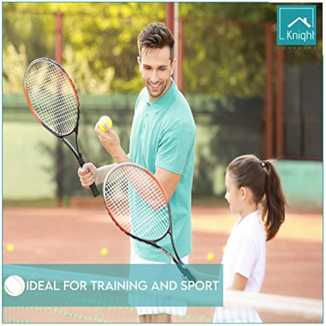 Knight Tennis Balls with Mesh Carrying Bag Pack of 12 & 24|Pressureless,All Court Types |Sports |Dog, Pet Exercise Practice |Throwing Machine |Tennis |Cricket Ball |Soft Tennis