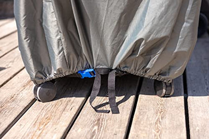 Campingaz Premium XL grill cover, waterproof grill cover hood with PU coating, weatherproof, stable fastening 4 Series models, protection against sun,