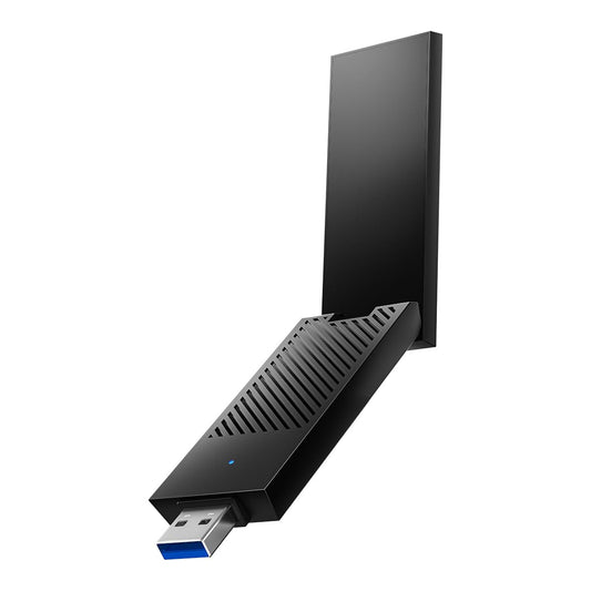 Cudy BE6500 Tri-Band Wi-Fi 7 Wireless USB 3.0 Adapter WU6500 WiFi Adapter for Desktop PC, Supports Windows 11/10, High Gain Antennas, 6GHz, 4K-QAM,