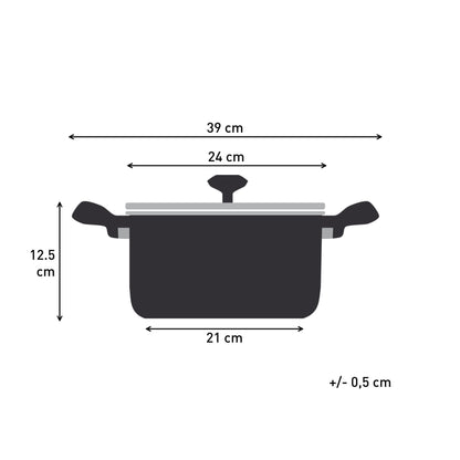 Tefal Titanium Essential Non-Induction Non-Stick Stewpot 24cm & lid