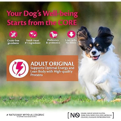 Wellness CORE Small Breed Original, 5kg, Chicken & Turkey, Dry Dog Food for Small Breed Dogs, All-Natural, Grain-Free, High Meat Content, Protein-Rich, No Added Sugar
