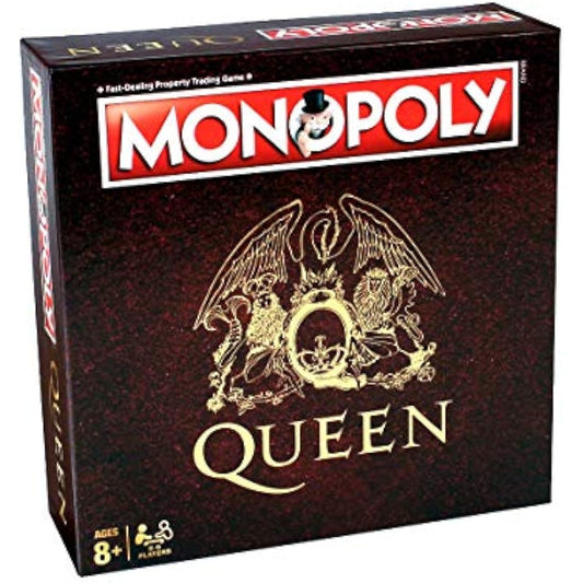 Winning Moves Queen Monopoly Board Game, Advance to Wembley, Hyde Park, The Forum Los Angeles, Take your chances with A Kind of Magic and In the Lap of the Gods cards, gift for players aged 8 plus
