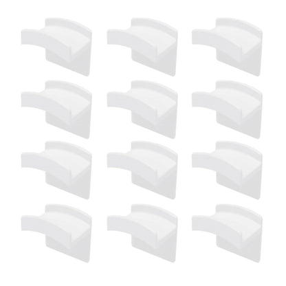 SGETHCH 12 Pack Adhesive Hat Hooks,No Drill Cap Holders for Wall and Door