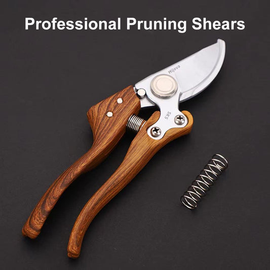 Secateurs, Pruning Shears for Gardening Heavy Duty with Rust Proof Stainless Steel Blades, Best Hand Pruners Garden Shears Ergonomic Gardening Tools