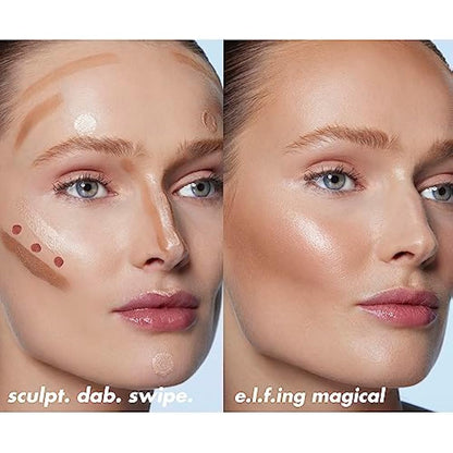 e.l.f. Halo Glow Highlight Beauty Wand, Liquid Highlighter Wand For Luminous, Glowing Skin, Buildable Formula, Vegan & Cruelty-free, Rose Quartz