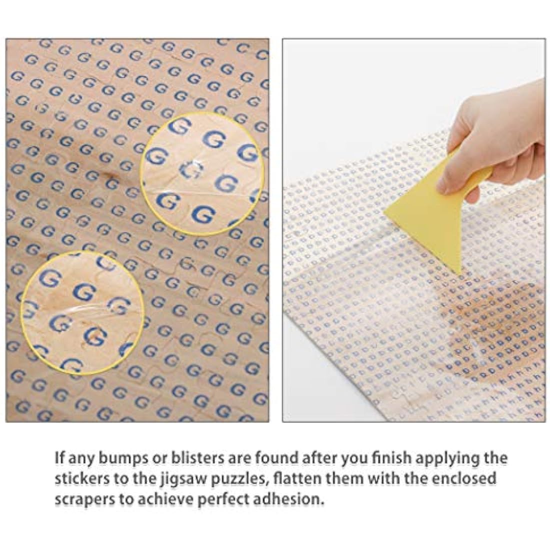 Lavievert Puzzle Saver Peel & Stick Adhesive Paper Jigsaw Puzzle Glue Best Way to Preserve Your Finished Puzzle - 10 Sheets