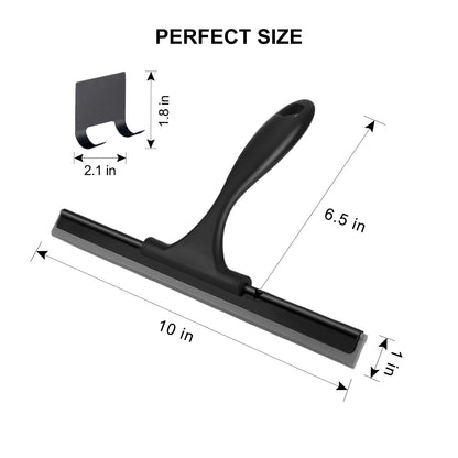 SetSail Shower Squeegee for Glass Doors, 25cm, Black