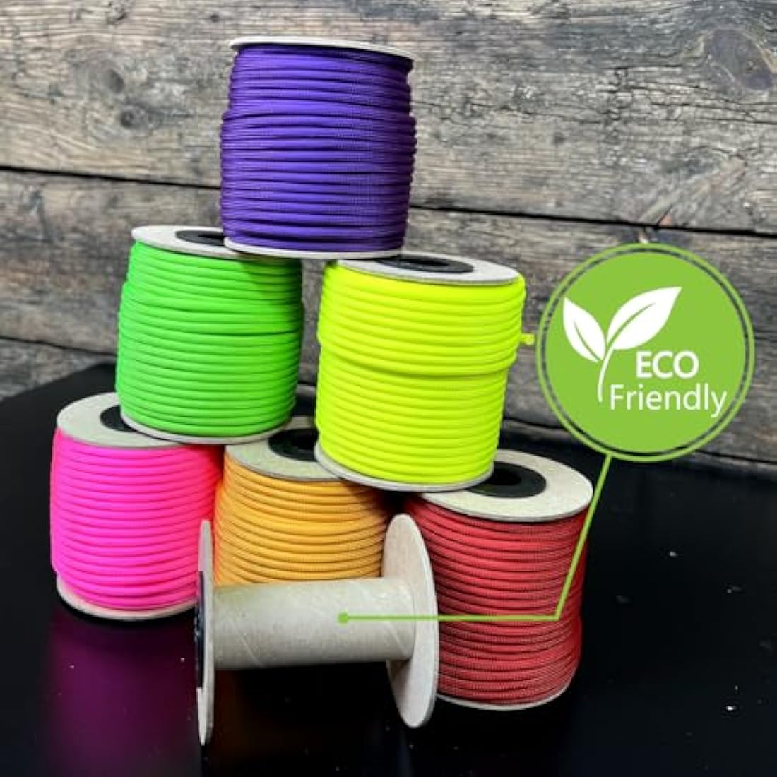 EdcX 4mm Rope 550 - Type III, 100% Rope, 7 Strand Rope, 4mm Rope in Solid Colors