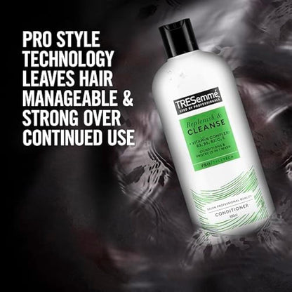 TRESemmé Replenish & Cleanse Conditioner conditions & protects hair in one wash with a vitamin complex 6x 680 ml