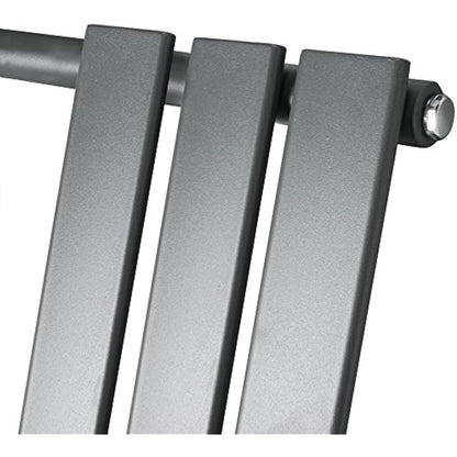 NRG 650x400 Flat Panel Heated Towel Rail Bathroom Rad Radiator Anthracite
