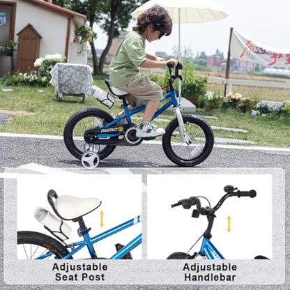 Glerc Fantacy 20 Inch Kids Bike for 2-14 Years Old Boys Girls with Water Bottle Holder & Stabilisers, Multiple Colors