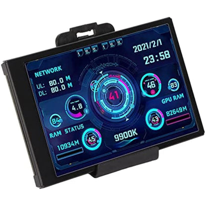 3.5in IPS USB Mini Screen, PC Temperature Monitor AIDA64 PC CPU, GPU,RAM, FPS, HDD Data Monitor PC Sensor Panel Display Temperature Display, Computer Temp Monitor