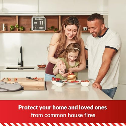 Multi Purpose Powder Fire Extinguisher – Ready to Use in Seconds – 1kg ABC Fire Extinguisher for Home & Kitchen Use – 5 Year Guarantee – Firechief Travel Extinguisher for Cars, Campervans & Caravans