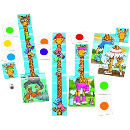 Orchard Toys Giraffes in Scarves Game, Fun Counting and Colour Educational Toys and Games, Educational Games for Kids Age 4-7 years.