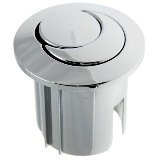 Plumb IQ Roca Style AH0001800R Dual Flush Chrome Push Button - Threaded Rods, Short Body D2D
