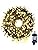 Gresonic 1000 LED 20m/65.6ft Christmas Tree Fairy Lights Warm White Indoor, 8 Modes Timer Green Cable Wire String Twinkle Light, Waterproof Plug in Mains Powered for Garden Fence Decorations