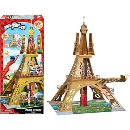 Miraculous Bandai Tales Of Ladybug And Cat Noir Paris Heroez Playset | 50'' Girls Playset With 3 Levels And 40+ Accessories Compatible With 26cm Ladybug Figures | Dolls Playset For Girls