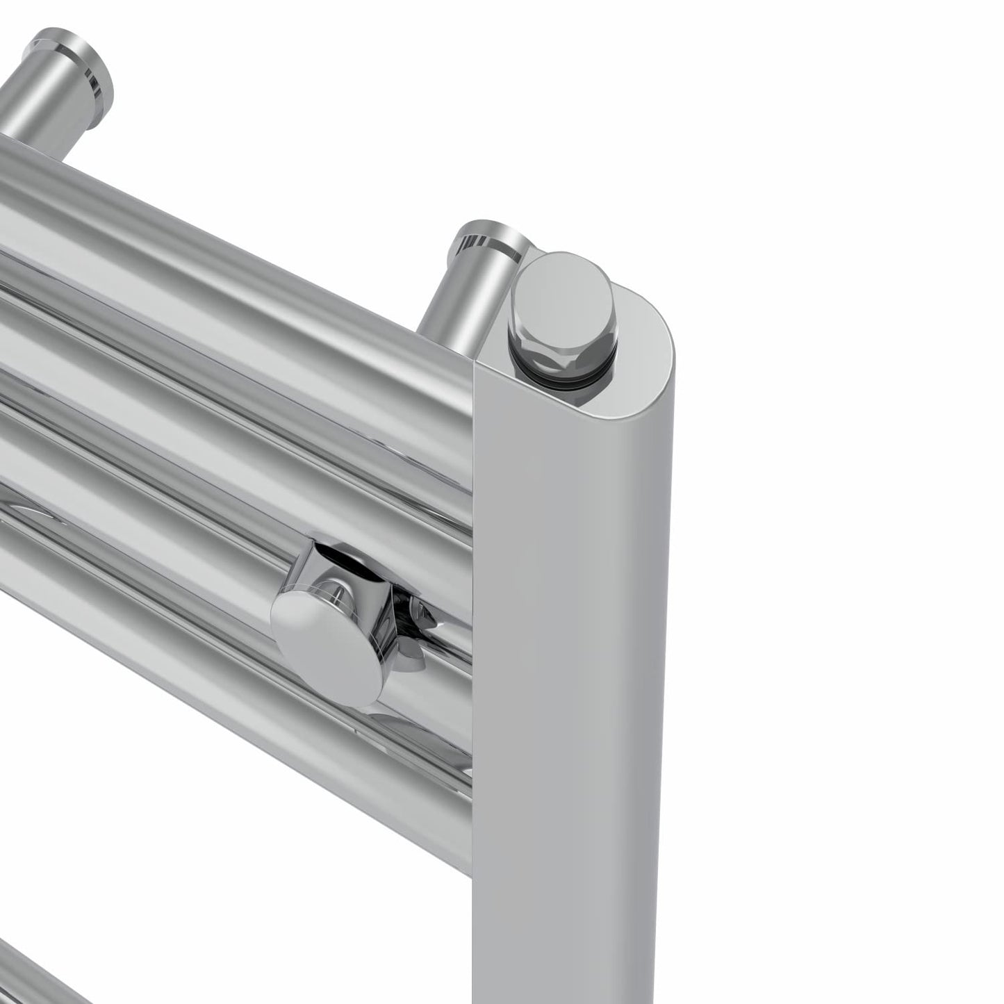 NRG Chrome Heated Towel Rail Straight Designer Radiator, 1200×500mm