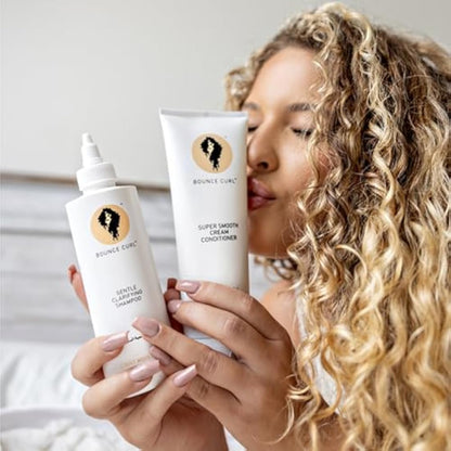 Bounce Curl Super Smooth Cream Conditioner UK | Curly Hair Conditioner | With Organic Aloe & Sunflower Oil | 8oz, 237ml