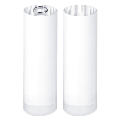 sourcing map 2pcs Acrylic Cylinder Display Blocks, 30 x 100 mm/1.2" x 3.9" Clear Jewelry Display Base Polished Cube Riser Stand Display Holder Base