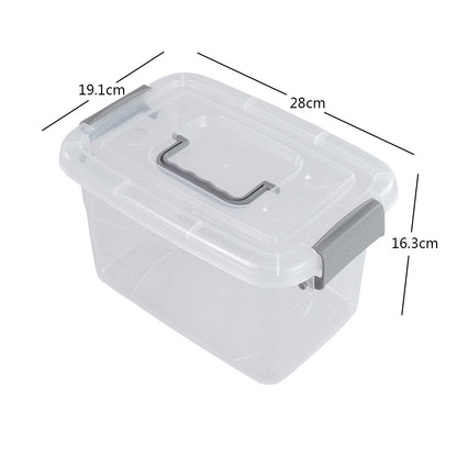 Joyeen Clear Storage Boxes, Small Plastic Storage Boxes with Lids, Set of 6