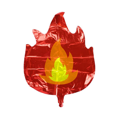 Namvo 5pcs Fire Balloons For Party Large Foil Flame Balloons Firefighter Theme Party Decoration Balloons Suitable For Boys And Girls Birthday Party