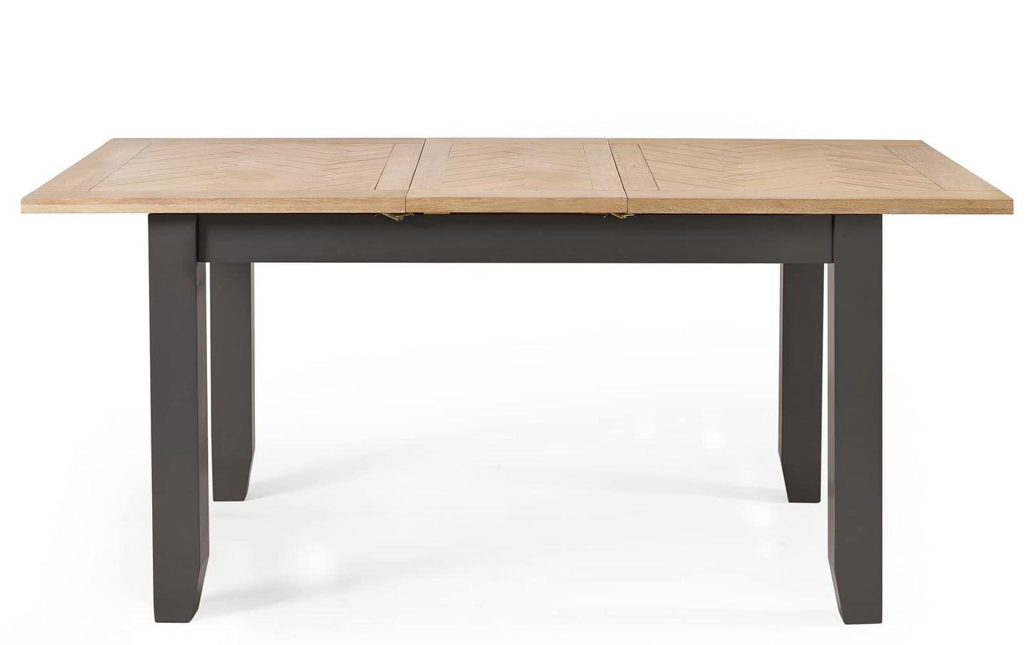 Julian Bowen Bordeaux Extending Dining Table,Dark Grey&Oak - H78xW180xD90cm