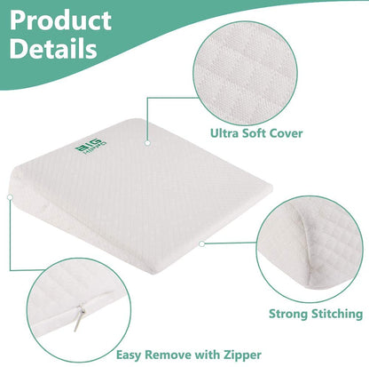 Big Hippo Memory Foam Seat Cushion - U-Shaped Tailbone & Sciatica Pain Relief Chair Pad for Posture Correction