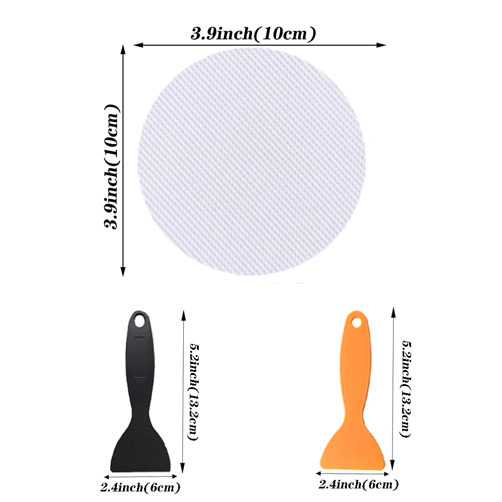 CCLKHY 20 Pcs Non Slip Bathtub Stickers, Round Non Slip Stickers, Shower Stickers, Transparent Self-Adhesive Non-Slip Strips Stickers for Bath Tub