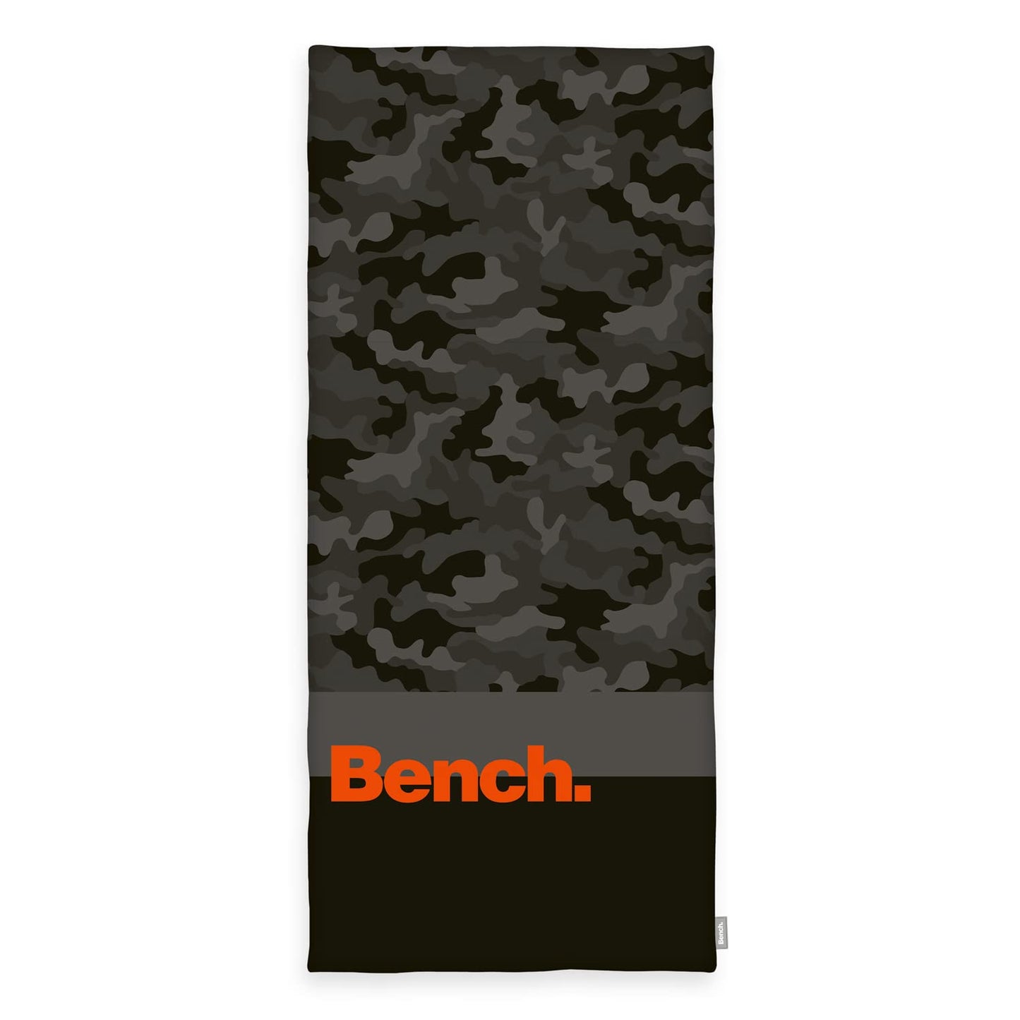 Herding Bench Nature Inspired Beach and Sauna Towel, 80 x 180 cm, 100% Cotton, Velour, with Hanger, Colour: Grey camouflage pattern, item no.