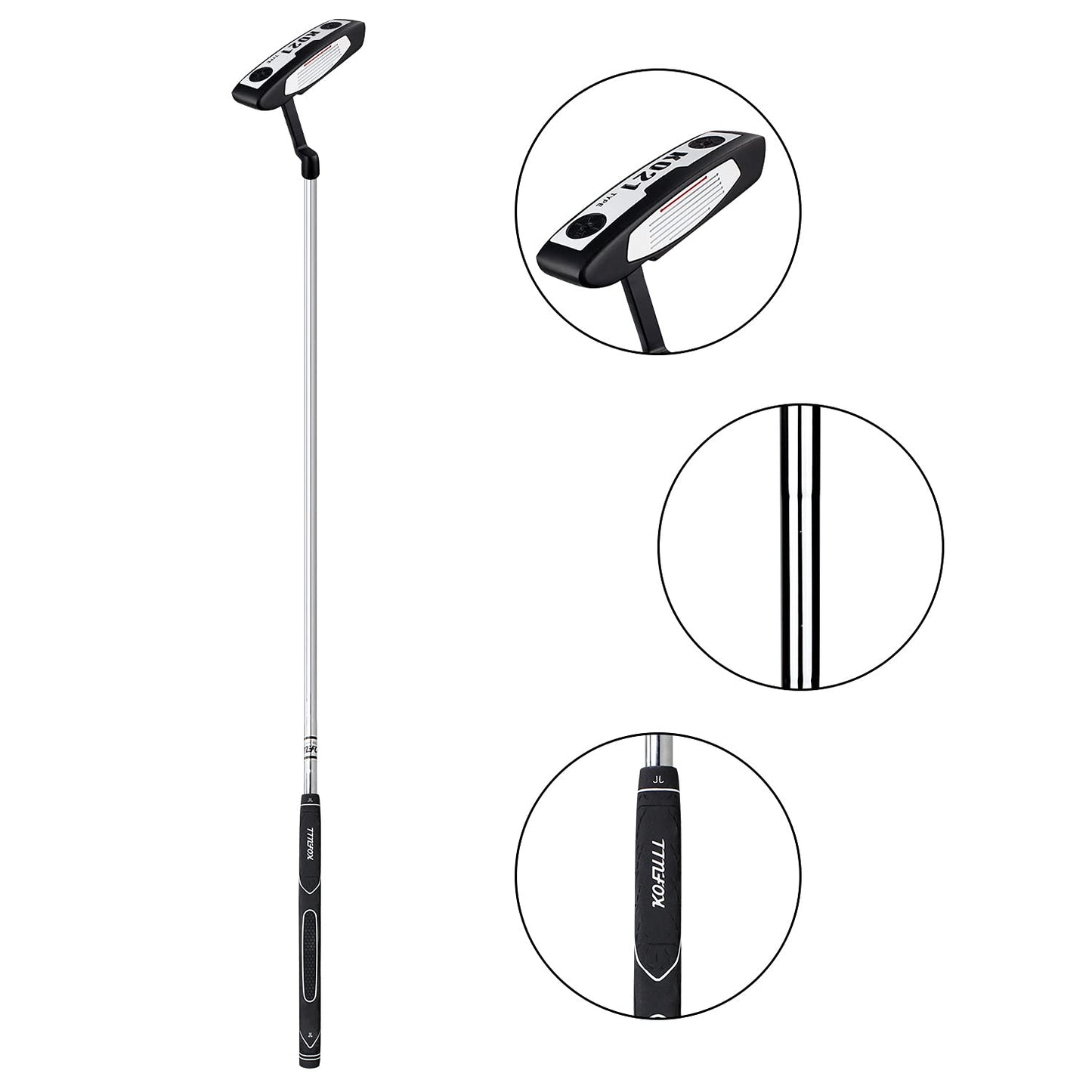 KOFULL Golf Putter club golf putters for men Insert Golf Clubs for Men,TuG002-1 Piece in pack (Black)
