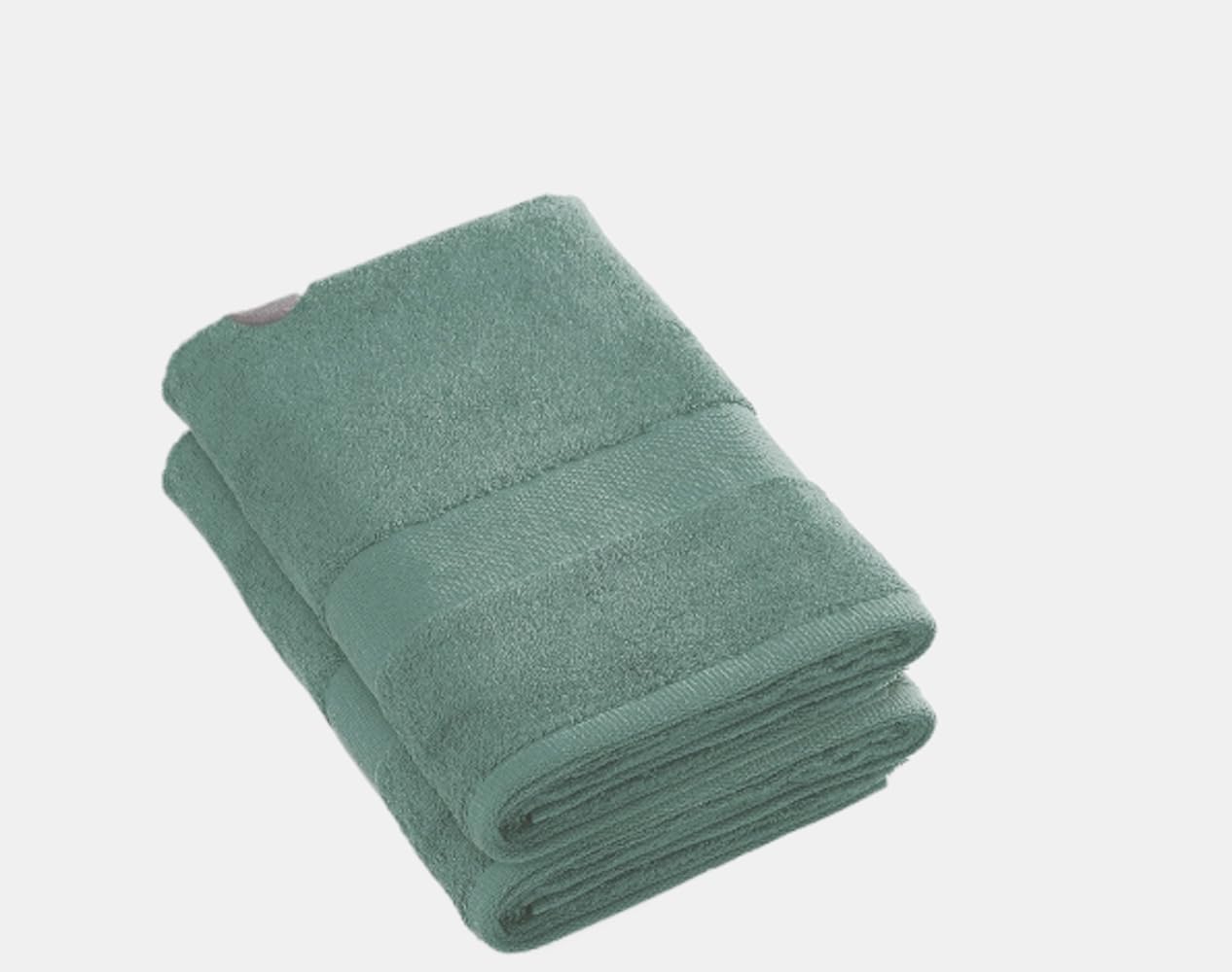 Pure Cotton - Set of 2 Bath Sheets - Terry Cotton - Soft to the Touch - Standard 100 by Oeko-TEX - Washable at 40°C - 2 x 70 x 140 cm - Bottle Green
