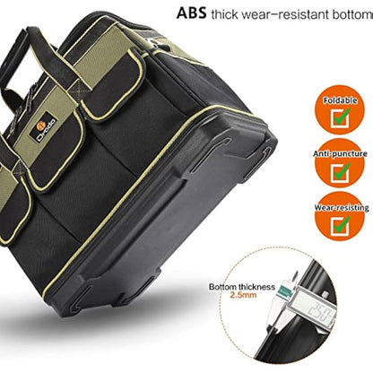 Drado Tool Bag Muti-Purpose Tool Bag Organiser with Adjustable Shoulder Strap (40 x 23x 28cm)