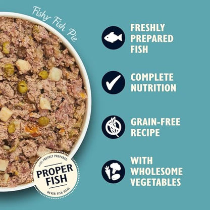 Lily's Kitchen Fishy Fish Pie - Complete Natural Adult Dog Food Wet (10 x 150g Trays)