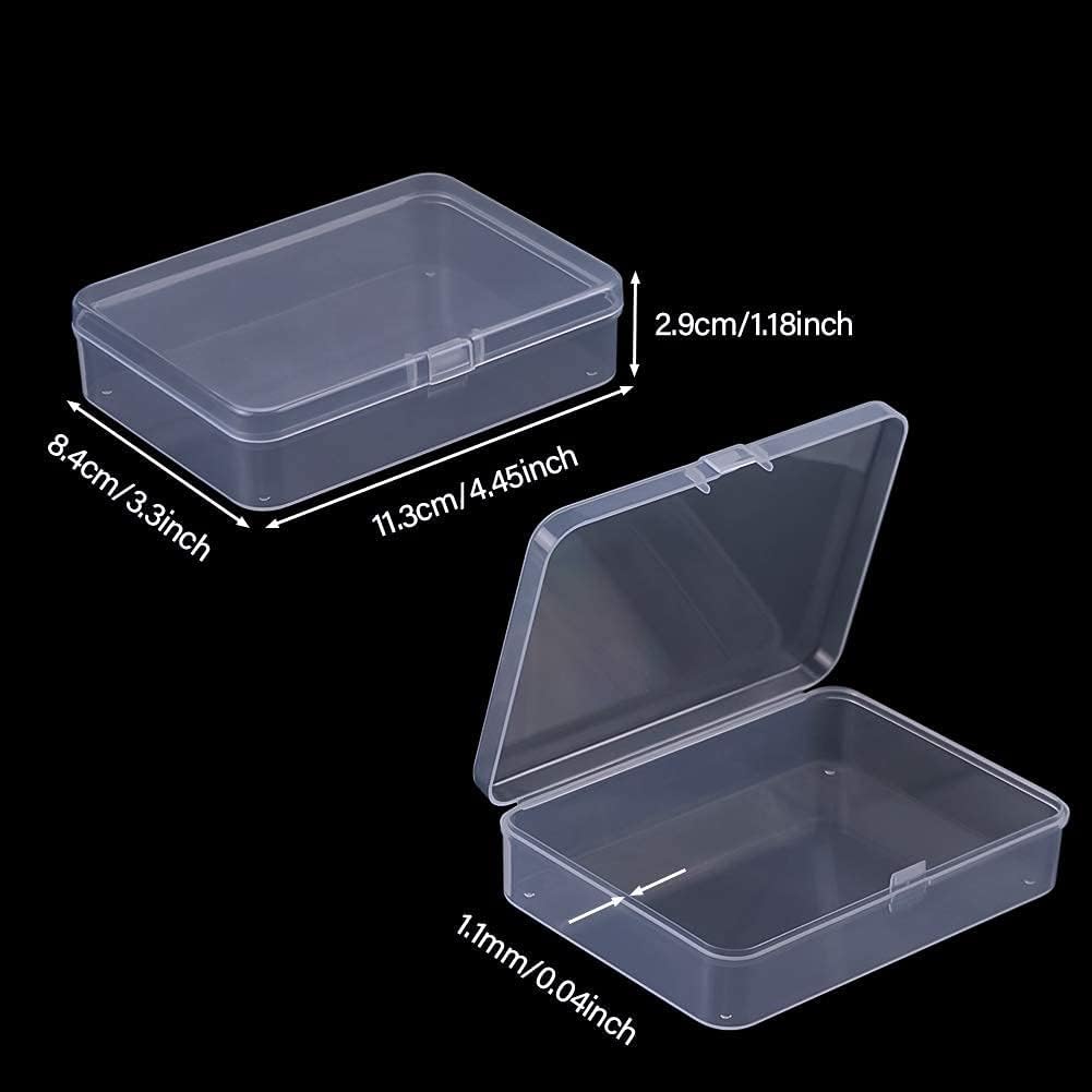 DUOFIRE Small Storage Boxes with Lids, 12 Pieces, 11.3 x 8.4 x 2.9 cm