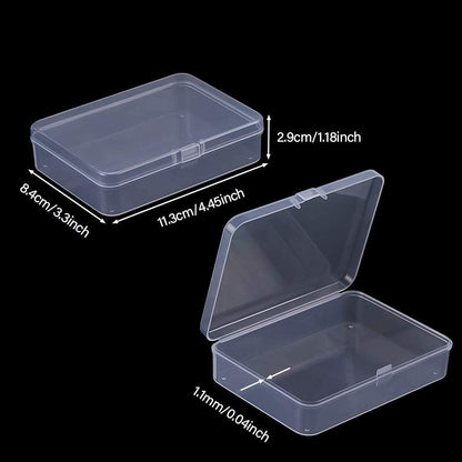 DUOFIRE Small Storage Boxes with Lids, 12 Pieces, 11.3 x 8.4 x 2.9 cm