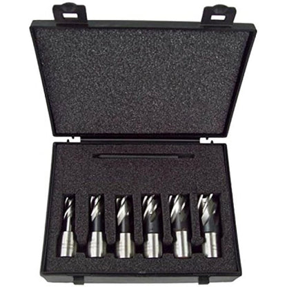 Evolution Power Tools HTCCUTKIT6S Short Series Magnetic Drilling Cutter Kit, 25 mm (Pack of 6), Orange