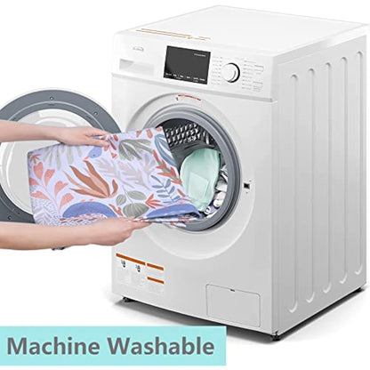 Splat Mat for Under High Chair/Arts/Crafts, Waterproof and Anti-Slip Splash Mat Floor Protector, Washable Highchair Floor Mat, 51 Inch Reusable Messy Mat and Baby Feeding Table Cloth (Duck)