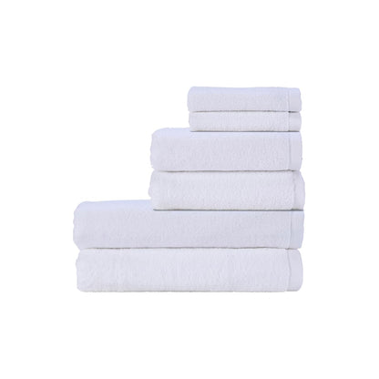 Christy Cirrus Bathroom Towel Set | 6 Piece Set | 2 Face 2 Hand 2 Bath | Lightweight Super Soft and Fluffy | Quick Dry Shower Towels | 100% Cotton