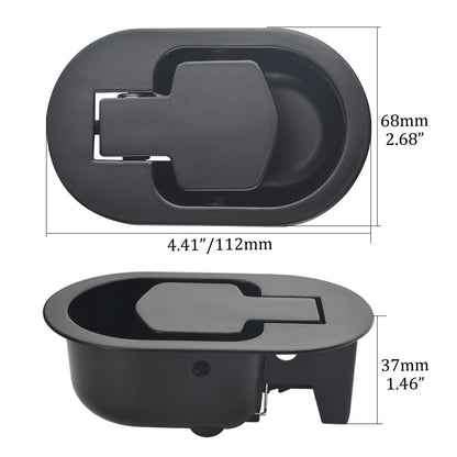 TOVOT 2 Pack Metal Recliner Handle Replacement Recliner Handle with Cable (Cable Length 38")